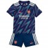 Camisola Arsenal Criança Equipamento Terceiro 2021-2022 Manga Curta